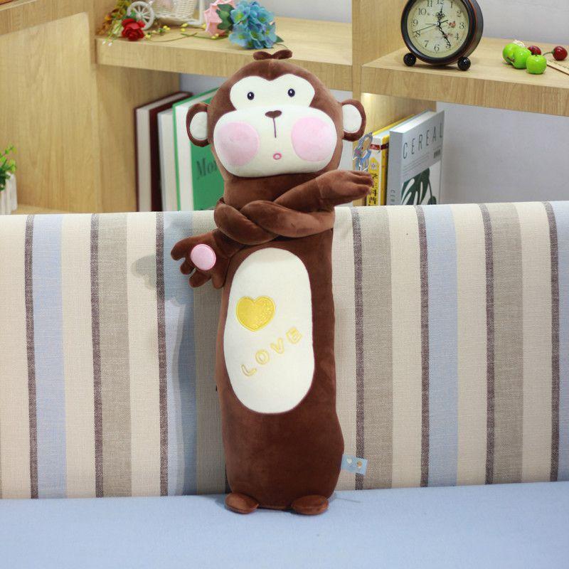 Soft Monkey Plush Pillow 55/70/90/110cm Cute Room Decor Kids Boys Girls Gifts