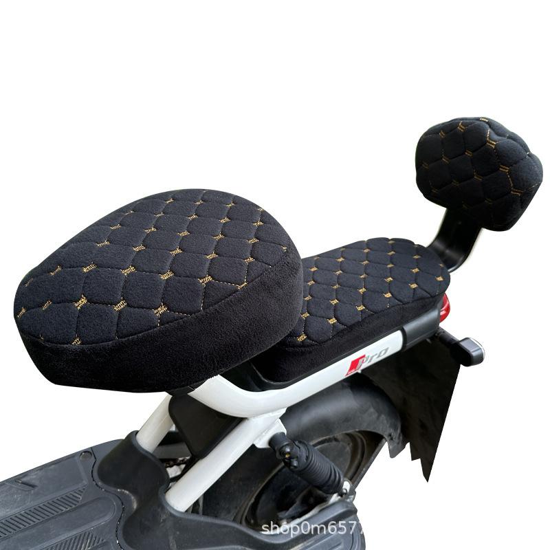 3Pcs/Set Electric Bicycle Seat Cover Battery Car Bicycle Universal Seat Cover Protective Cover Soft, Comfortable, &Thick