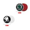 Emblema per Volante Auto in Lega di Alluminio 43/44mm per Skoda Rapid Spaceback Octavia Superb Rapid Fabia Accessori Interni Auto