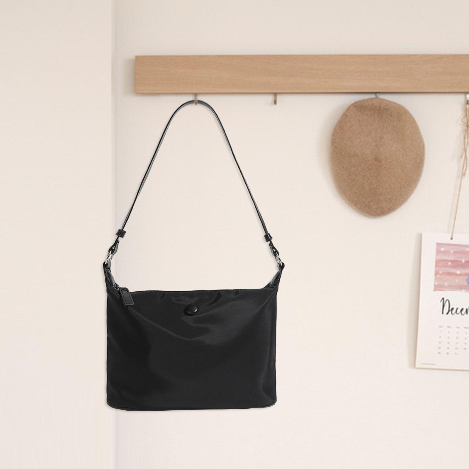 

Shoulder Bag for Women with Zipper Closure Stylish Hobo Travel Purse for Vacation Beach Party Work Gift for Birthday Anniversary чёрный