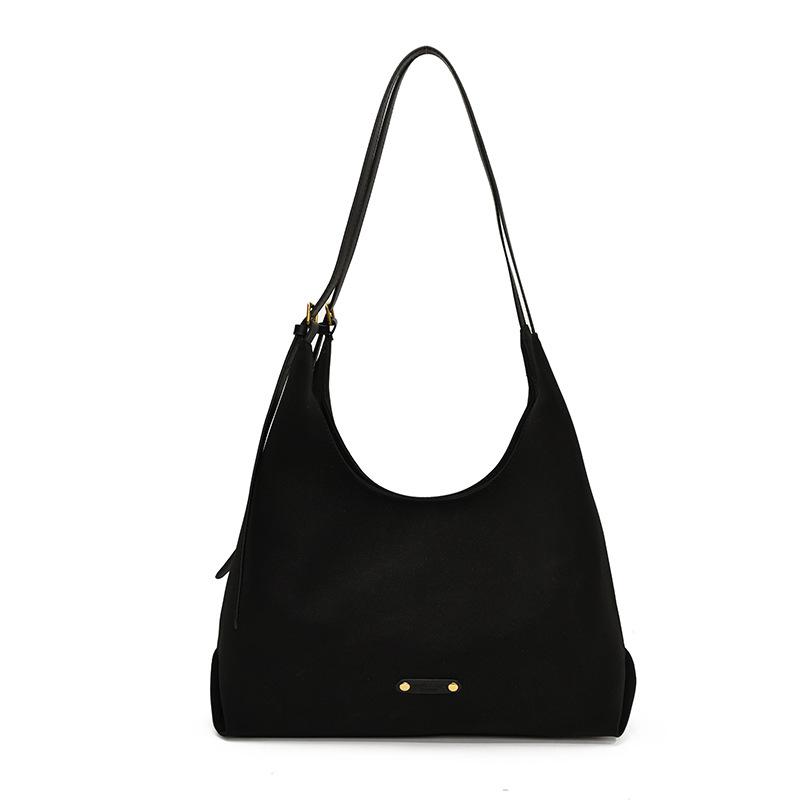 Stylish, Simple and High-end Single Shoulder Armpit Bag Women's New Super Soft Temperament Commuter Dumpling Oblique Span Bag