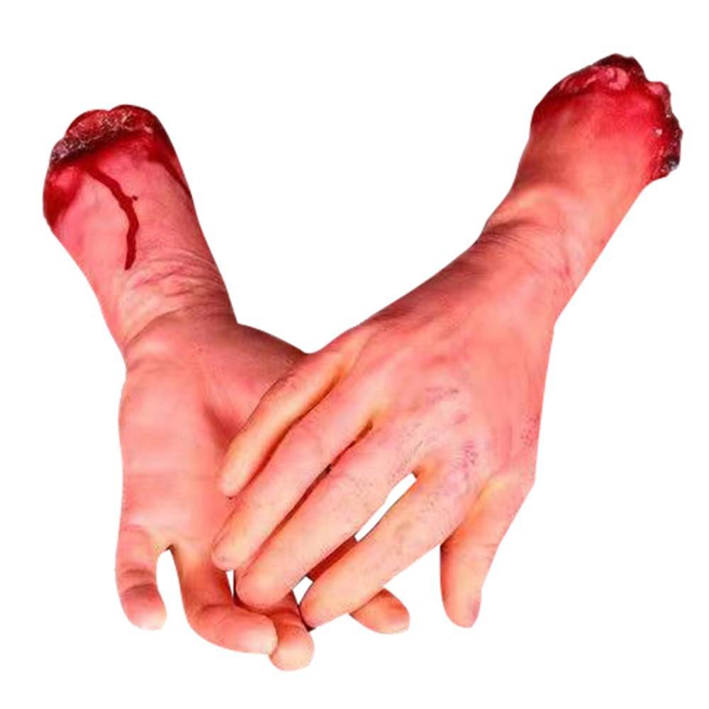 Halloween Fake Man Limb Prop Pvc Horror Decor For Haunted House Escape Room