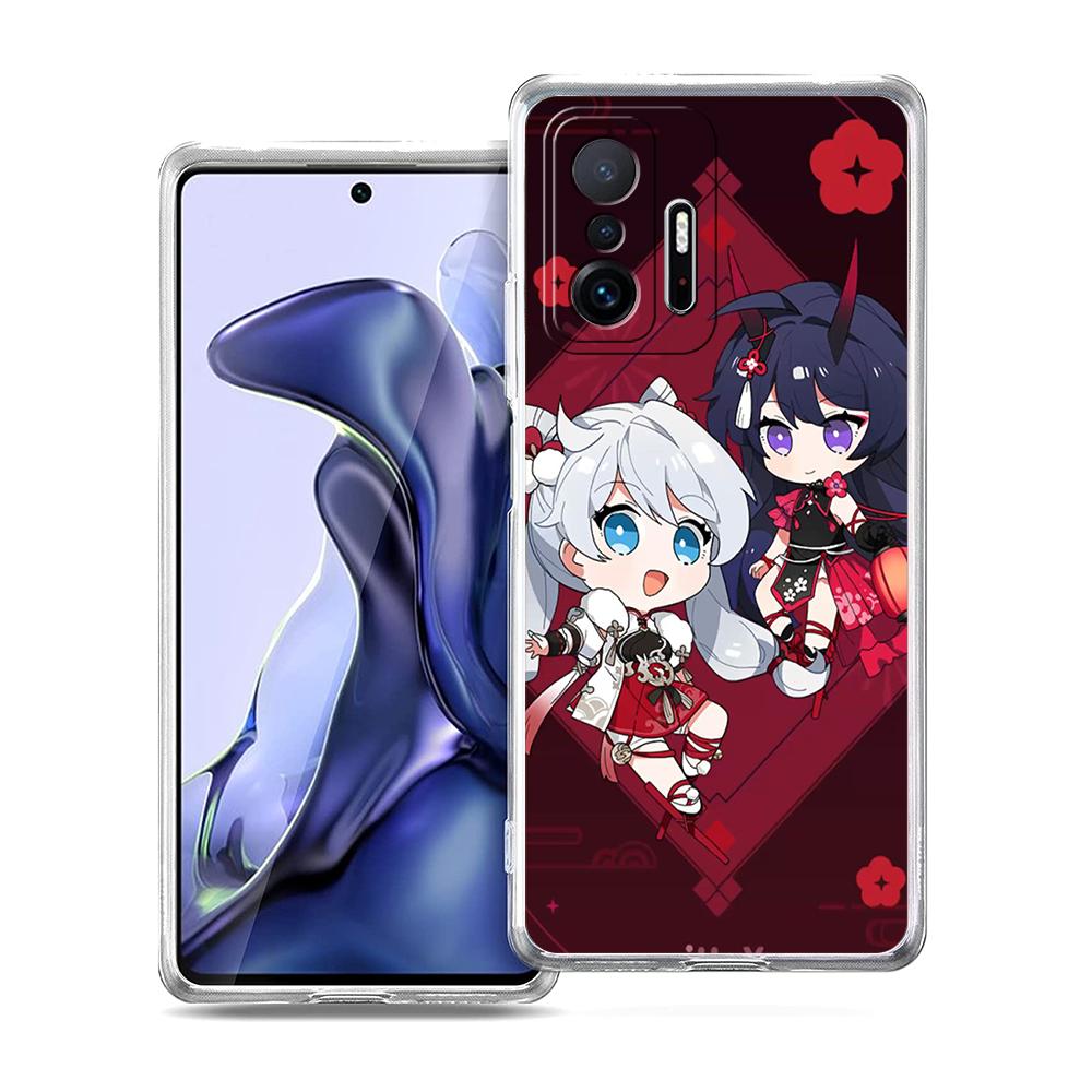 Cute Honkai Impact 3rd Game Phone Case For Xiaomi 14 13 12 Lite Mi 11 11X 13T 12T For Poco X5 X4 X3 NFC F5 F4 M4 Pro 5G Cover