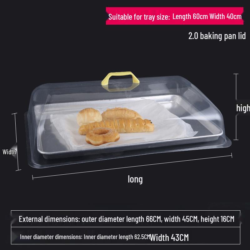 LIJIA KITCHENWARE Прозрачная термоизолирующая крышка для еды 66cm x 45cm x 16cm