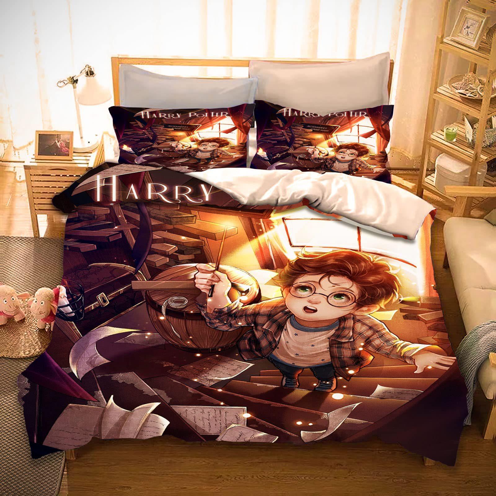 

Harry And Potter Bedding Three-Piece Quilt Cover Walmart EU single 135*200