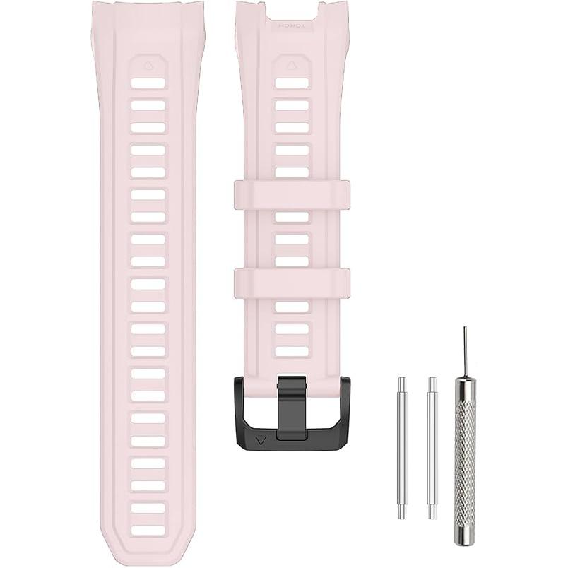 Sport Band Compatible with Garmin Instinct 3 45mm/50mm SOLAR/AMOLED Soft Silicone Adjustable Watch Band Replacement Strap Bracelet Wristband