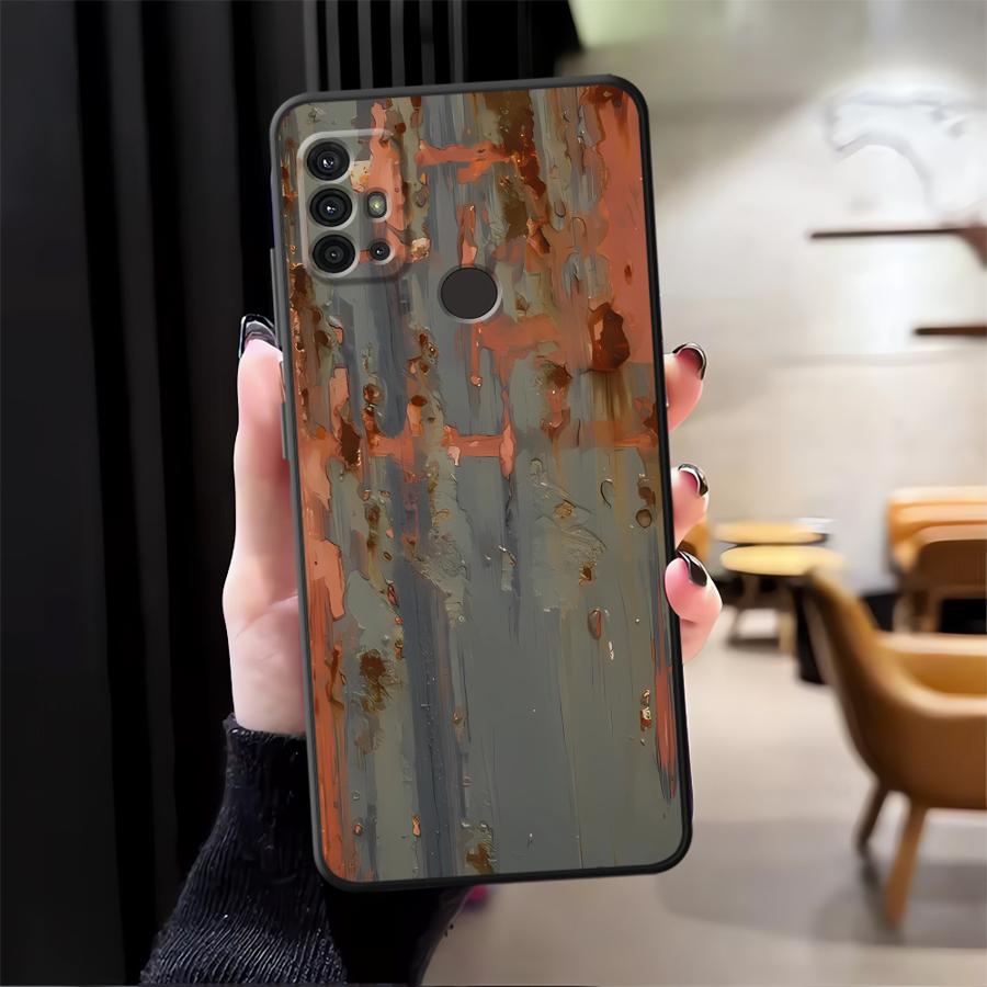Funda Phone Cover Case for Moto Edge 20 30 X30 Pro S30 Pro Retro Rust Marks