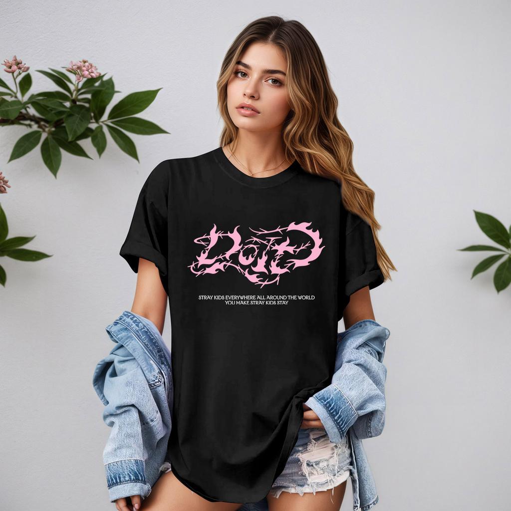 Women's Casual Printed T,Shirt Round Neck Pullover Short Sleeve Top