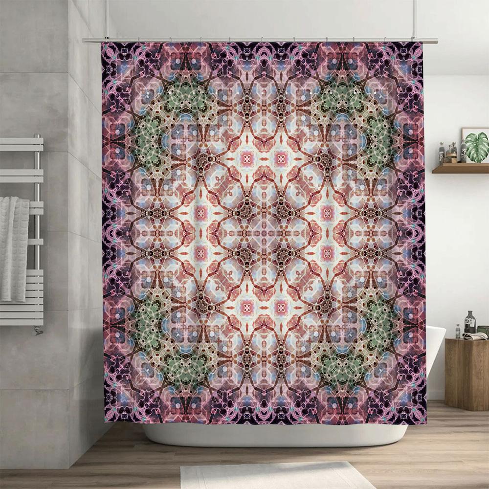 Vintage Pattern Shower Curtain Waterproof Bathroom Decor Custom Size Available for Order Online Unique Bathroom Accessories on A
