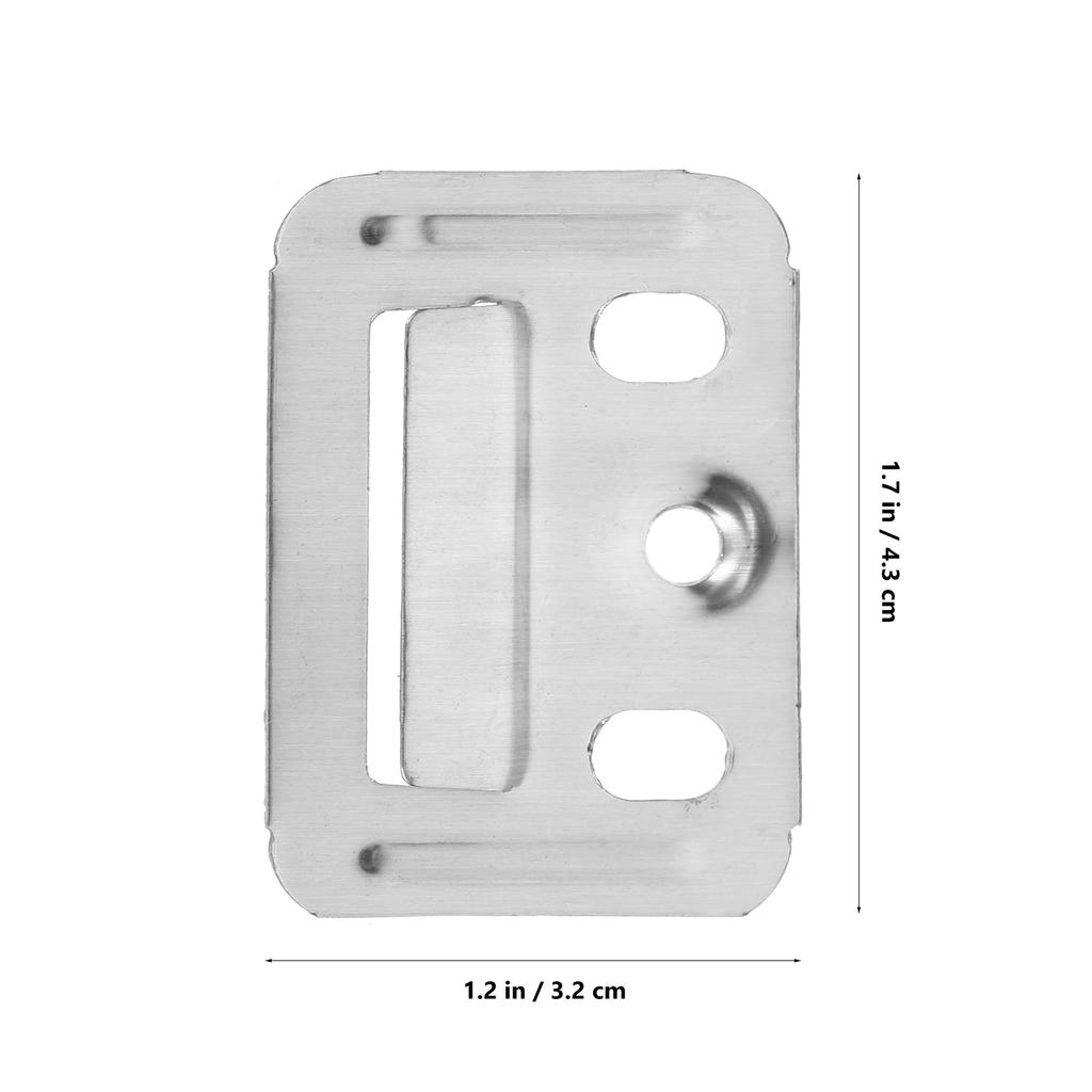 100Pcs Stainless Steel Integrated Wall Panel Buckle Premium Fixing Hardware for Bamboo Wood Fiber Panels Simple Construction