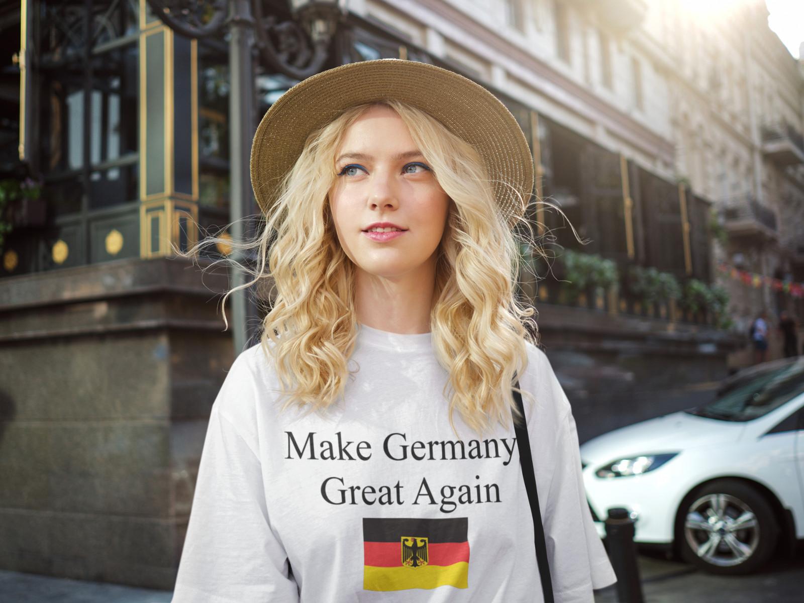 

Make Germany Great Again Germany DE Afd Women s T-Shirt Mens Womens Tees Top Cotton S-XXXL S