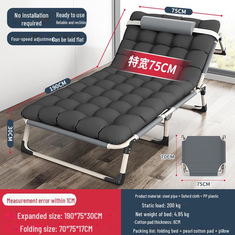 Folding Multifunctional Recliner Bed: Perfect for Home, Office, Outdoor Naps, and Camping.
