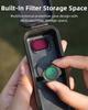 Portable Shockproof Case for DJI Osmo Pocket 3, Water-Resistant Hard ABS Protective Cover with Carabiner & Filter Storage