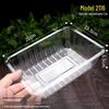 Lidless Disposable Rectangular Plastic Fruit Container
