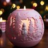 4Pcs Christmas Theme Candle Molds for Candle Soap Plaster Decoration Room Ornaments Christmas Decoration Resin Craft