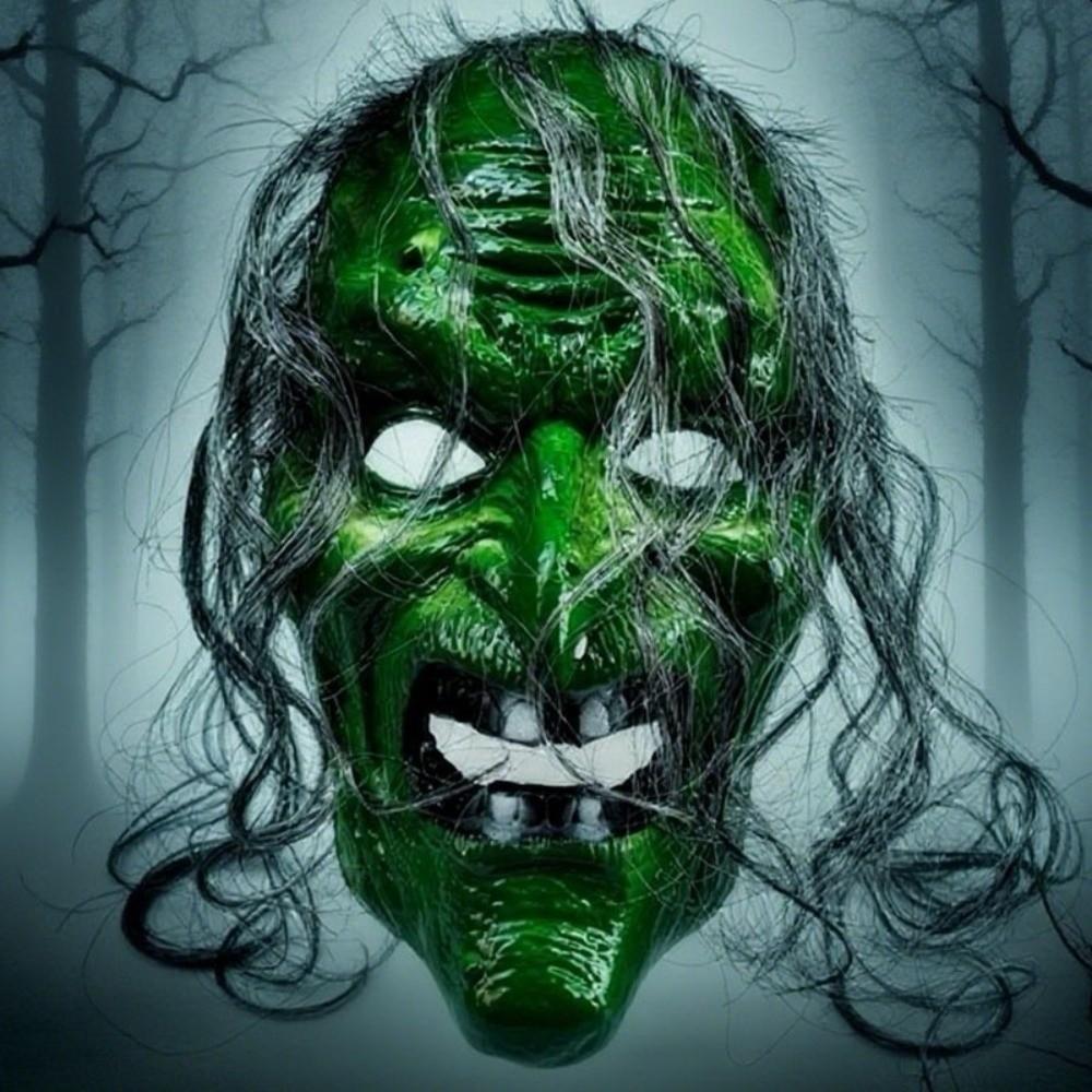 Creativity Scary Witch Mask Spooky Terrifying Cosplay Mask Full Face Mask  Carnival Party