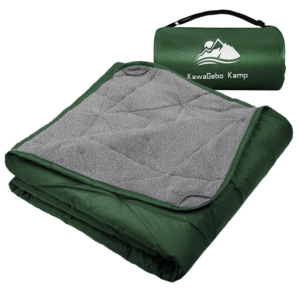 Outdoor Waterproof Blanket, Foldable Fleece Stadium Blanket for Outdoor Sports Event, Camping, Concerts, Car, Pet, Picnics