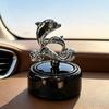 Dolphin Solar Car Air Freshener: Rotating Long-Lasting Perfume Ornament