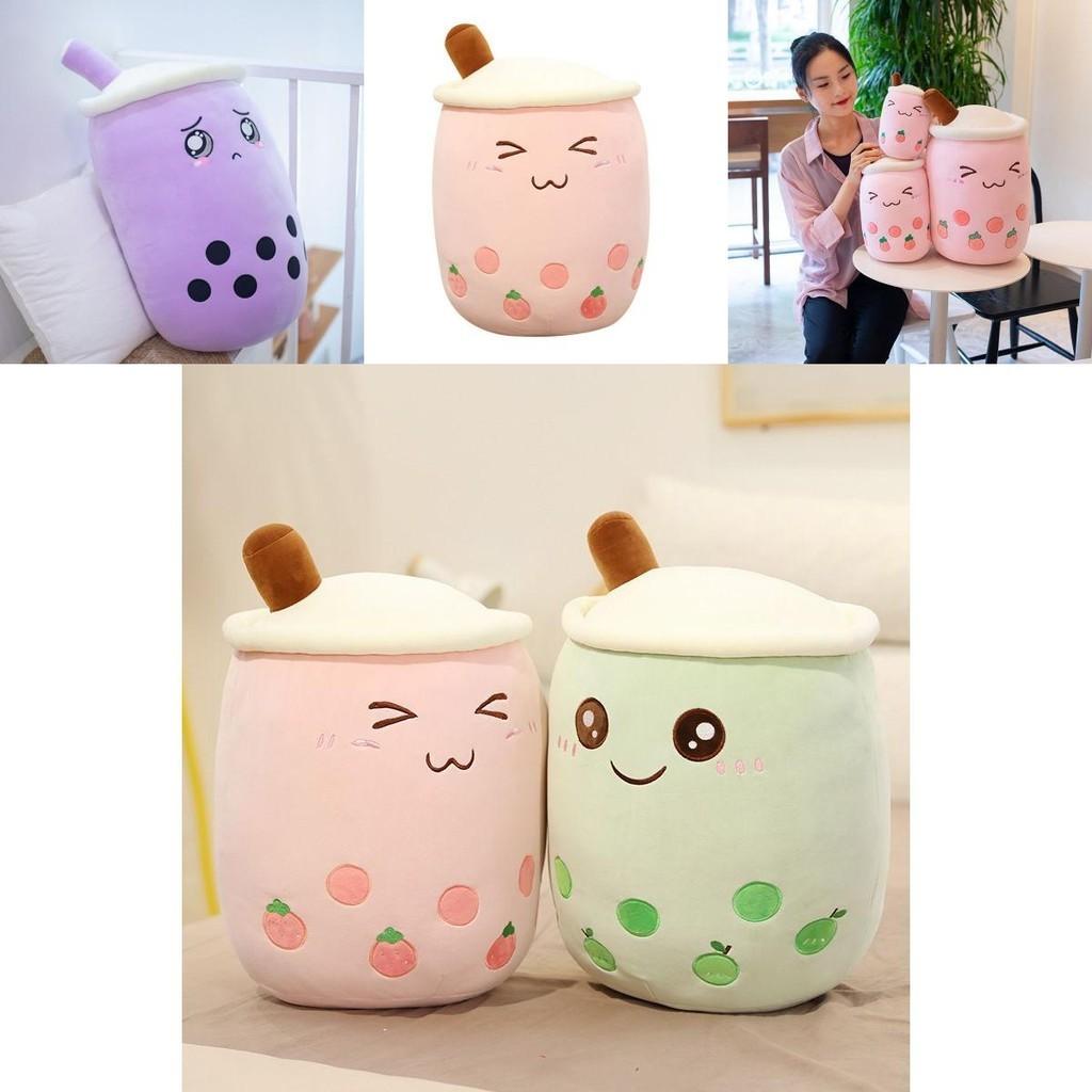 Adorable Bubble Tea Boba Cup Plush Pillow Cushion For Cozy Softness In 4 Sizes