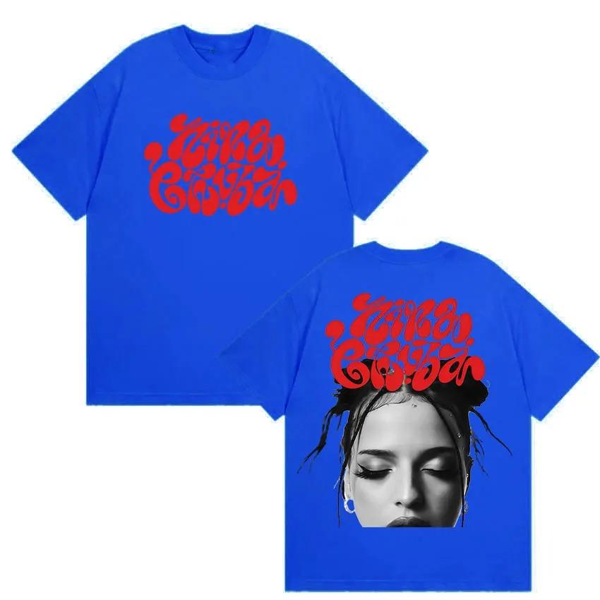 Nina Chuba Album Tour Print Tees for Fans Men Women Hip Hop Clothing Short Sleeve Tshirts Retro Fashion Oversized Cotton Tops