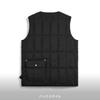 Taion Unisex Work Button Down Dark Size M V-Neck Vest, 001BWK, Charcoal,