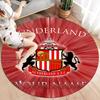 Sunderland A.F Custom Name Round Area Rug,Carpet Rug for Living Room Bedroom Sofa Playroom Decor,Non-slip Floor Mat