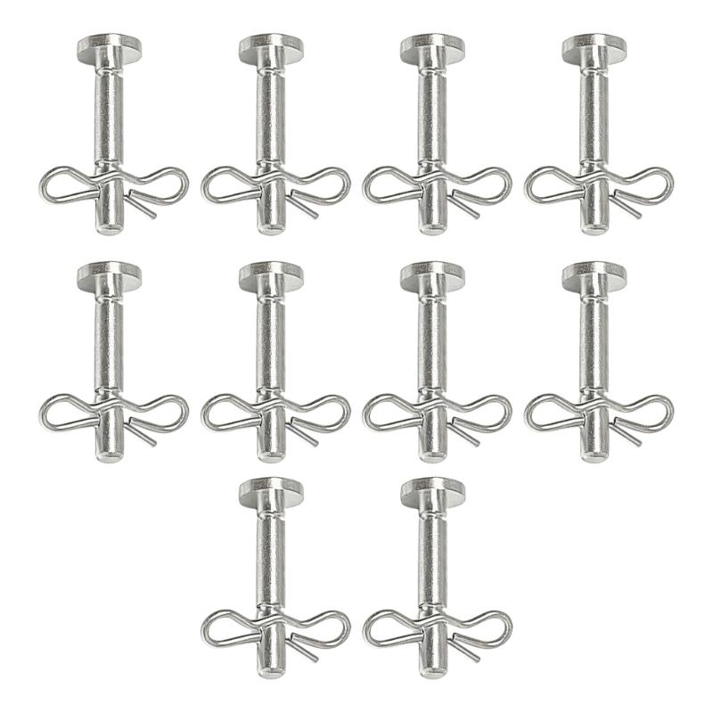 10pack Heavy Duty Metal Shear Pins and Cotter Pins Snow Blower Shear Pins for Snow Blowers Replacement Part 1