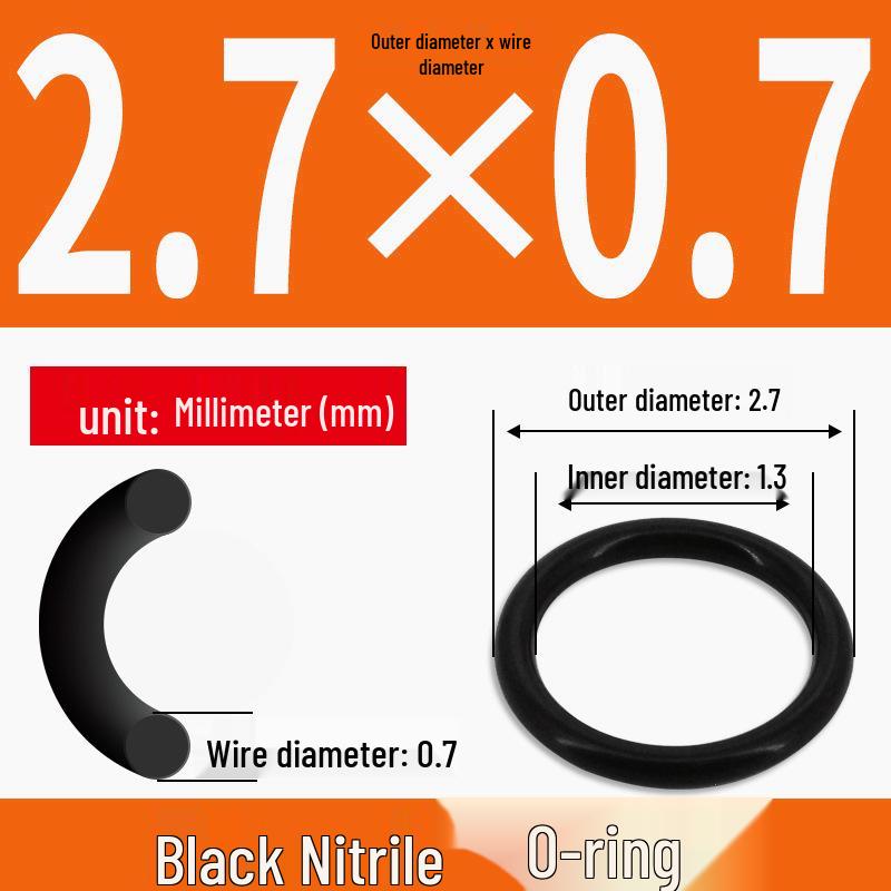 Durable Nitrile Rubber O-Ring, Wire Diameters 0.4-0.8mm, Waterproof & Wear-resistant Sealing Ring