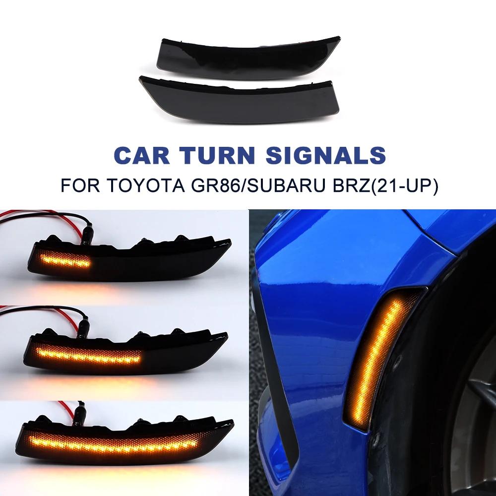LED Side Marker Light Repeater Lamp For Subaru BRZ ZD8 Toyota GR86 ZN8 2021 2022 2023 2024 2025 Turn Signal Flashing Indicator