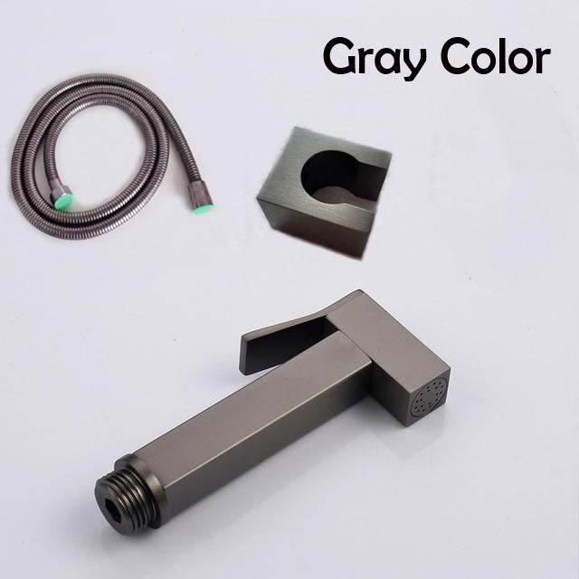 Brass Handheld Toilet Bidet Sprayer Set Accessories Black Bidet Faucet for Bathroom Sprayer Shower Head Self Cleaning Gold Color