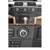 For BMW E60 Series 5 2004-2009 Carbon Fiber Center Console CD Panel Trim Frame Sticker Tuning Car Interior Decor Accessories