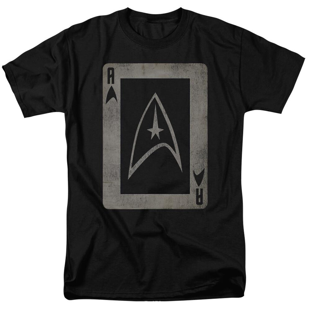Star Trek Tos Ace T Shirt Licensed Sci-Fi TV Classic Adult Tee New Black XXXL
