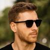 New Rectangle Men Vintage Black Sunglasses Classic Brand Sun Glasses Coating Lens Driving Eyewear For Men/Women