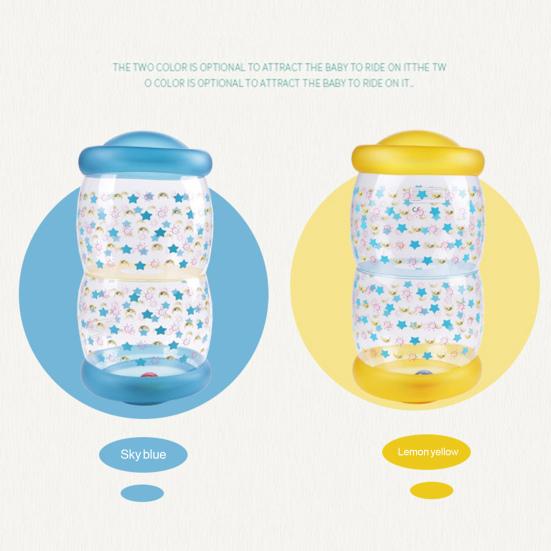 Infant Crawling Roller Toy Portable Wear-resistant Transparent Quick Inflatable Early Development Toy Daily Use