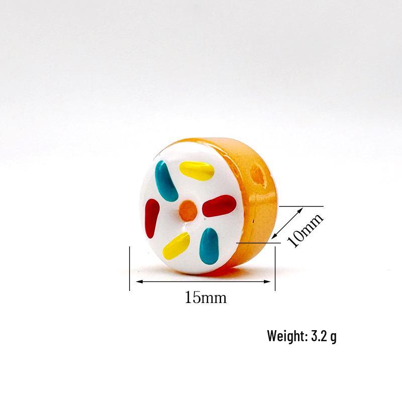 Macaron Colored Sweet Donut Glass Beads for DIY Handmade Bracelets