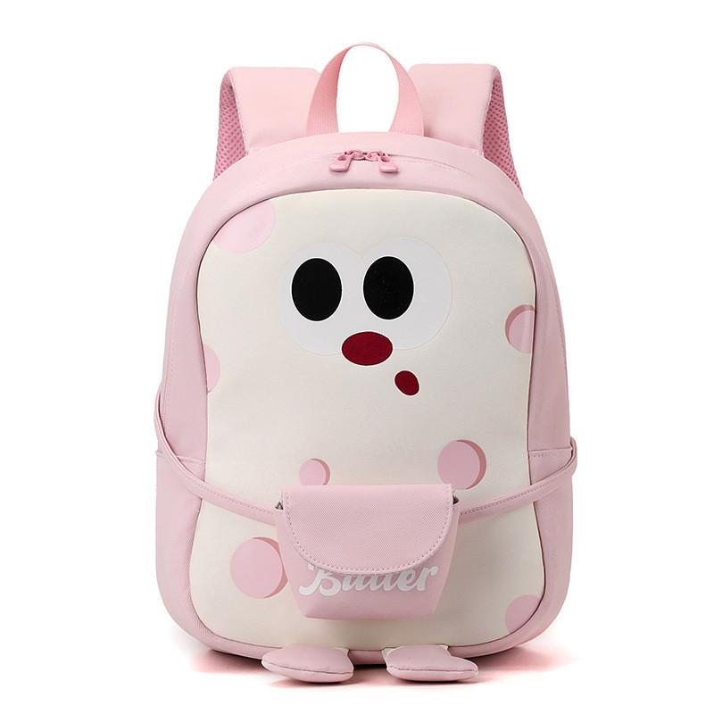 Cartoon Kids School Backpack With Breathable Nylon For Preschool Boys And Girls