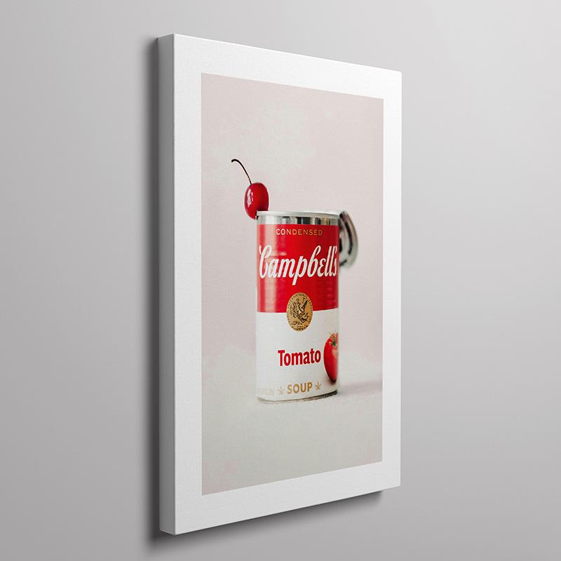 Nordic Minimalist Coffee Shop Wall Art: Modern Canvas with Inner Frame
