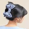 ASSHOP Silk Large Ribbon Indigo Blue Hair Clip Simple Hair Clip