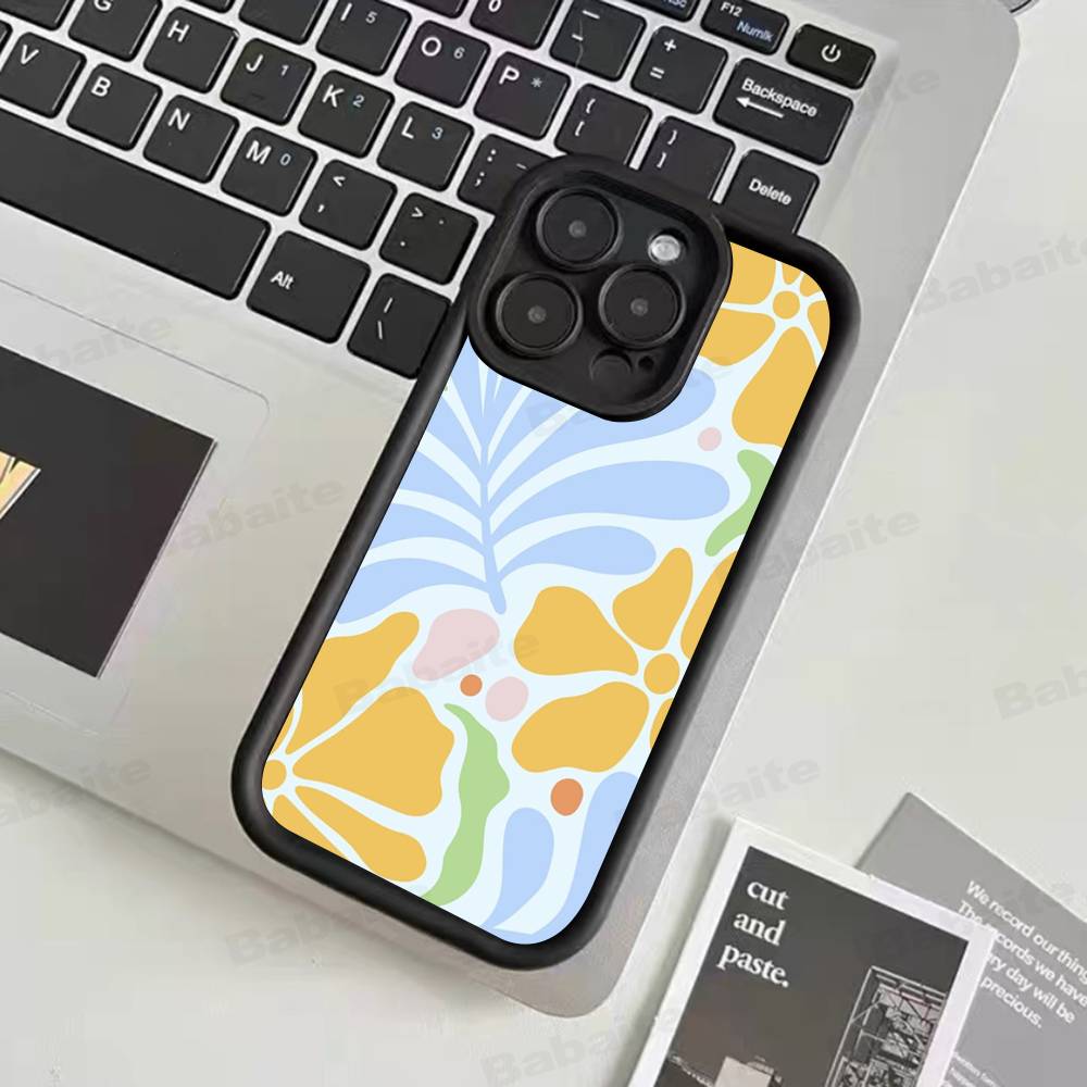 Abstract Flower Market Phone Case For IPhone 17 16 15 14 13 12 11 Air Plus Pro Max Soft Back Cover