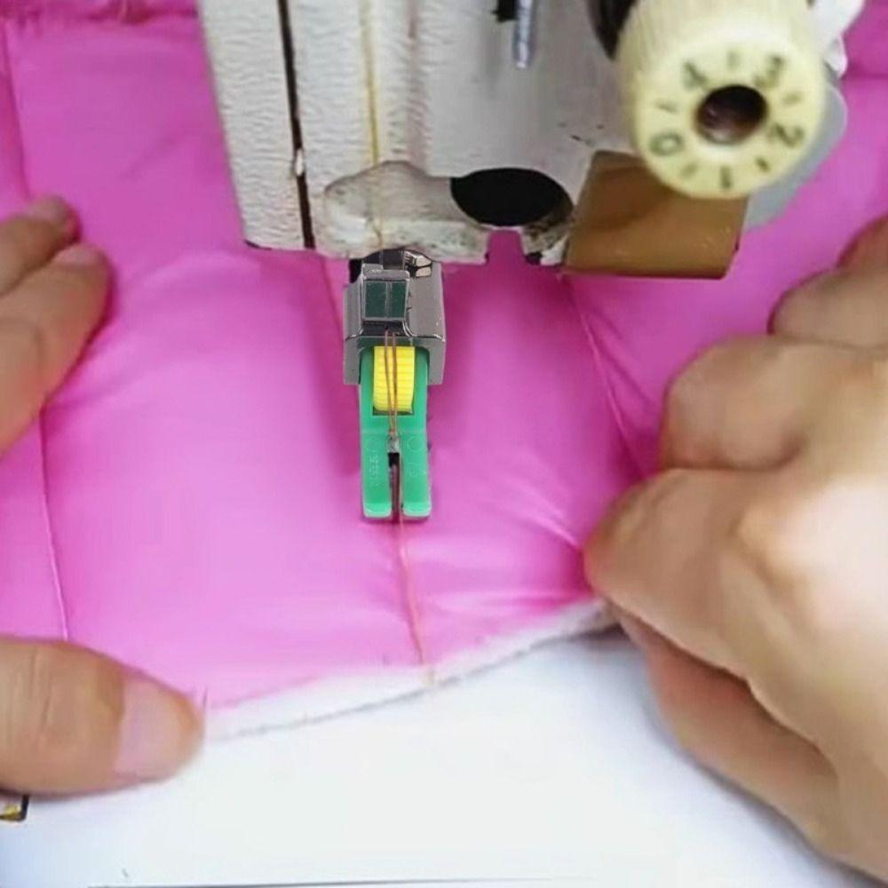 Adjustable Sewing Machine Presser Foot Wide Gap Single Needle Lockstitch Roller Presser Foot Replacable Sewing Accessories