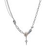 Moonstone & Zircon Summer Necklace - Light Luxury Clavicle Chain for Women