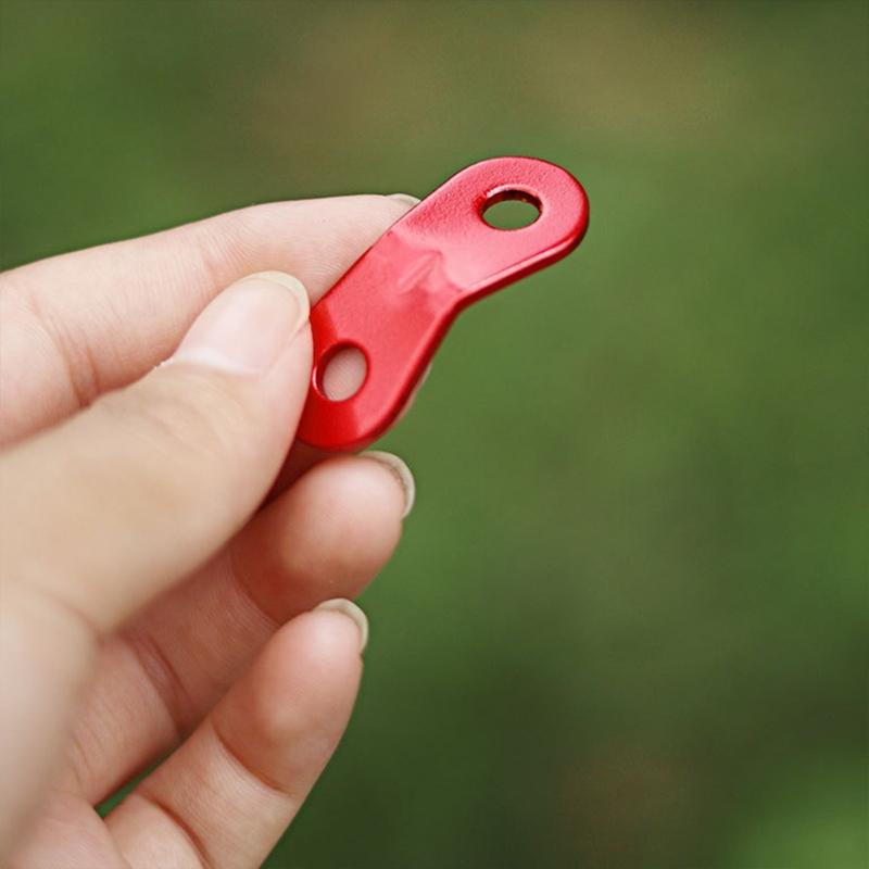 Wiederverwendbare Zelt Schnallen Zelt Befestigungen Schnalle Aluminiumlegierung Zelt Seilschnalle Zeltseil Spanner Wiederverwendbare Zeltbefestigungen