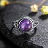 CopperRings With 10MM Round Natural Moonstones Women's Wedding Party Anniversary Fine Jewelry Ring