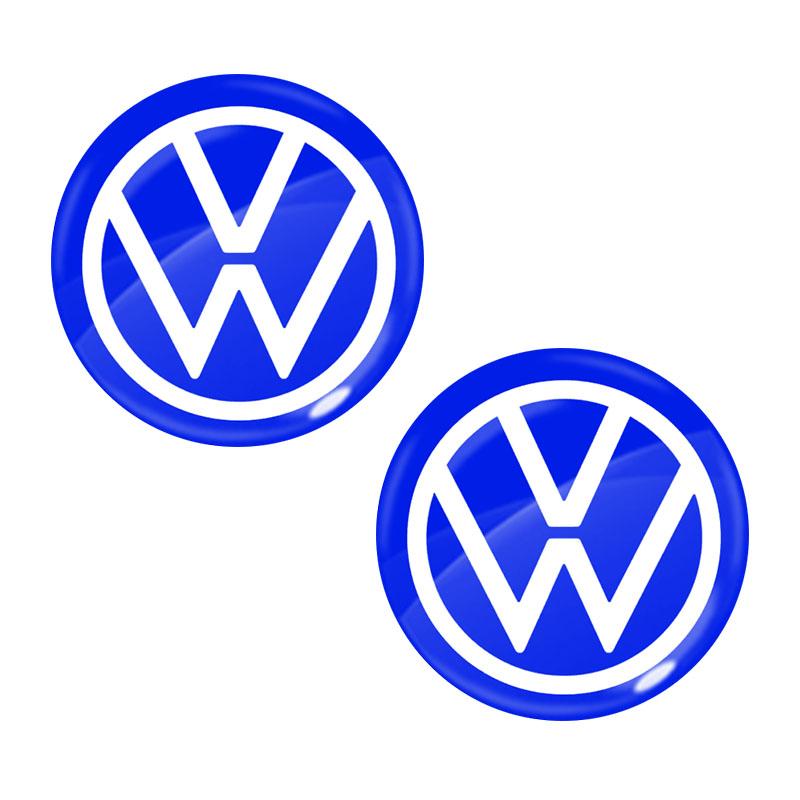 2026 Hot For Volkswagen VW 14mm Car Key Emblem Stickers Auto Control Key Logo Decals For Volkswagen Scirocco POLO Tiguan Passat