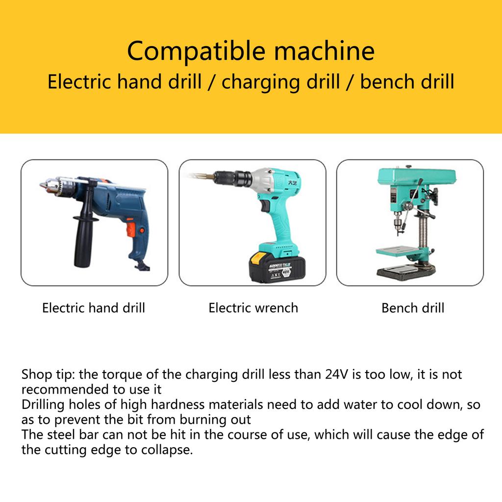 High Hardness 5/6/8/10/12mm Alloy Drill Bit for Various Materials Sturdy and Reliable Drill Bits for Ceramic Granite