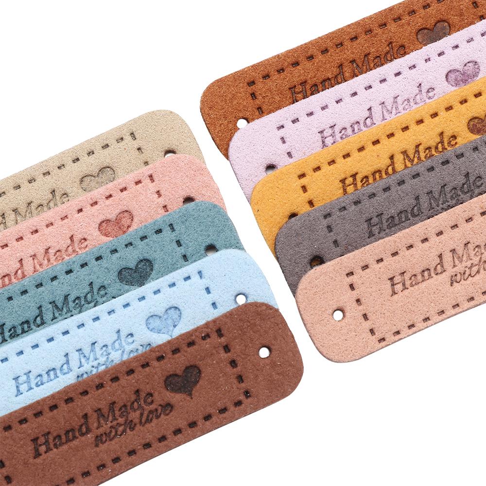 20PCS DIY Sewing Accessories Hats Bags Label Garment Labels Clothes Tags Hand Made With Love