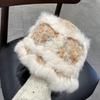 Plush Knitted Lion Bucket Hat