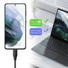 25W Fast Wall Charger - Samsung - USB-C - 1M Nylon Cable - Compatible Galaxy A05s S24 Ultra S25