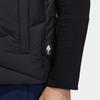 Adidas Zjy Gfx Dwn V Zip-Up Collar Solid Down Vest Men Tops Black H20779