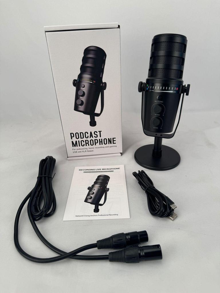 MV7 Professional Dynamic Microphone Set for Recording, Streaming, and Gaming with Sound Card Mixer